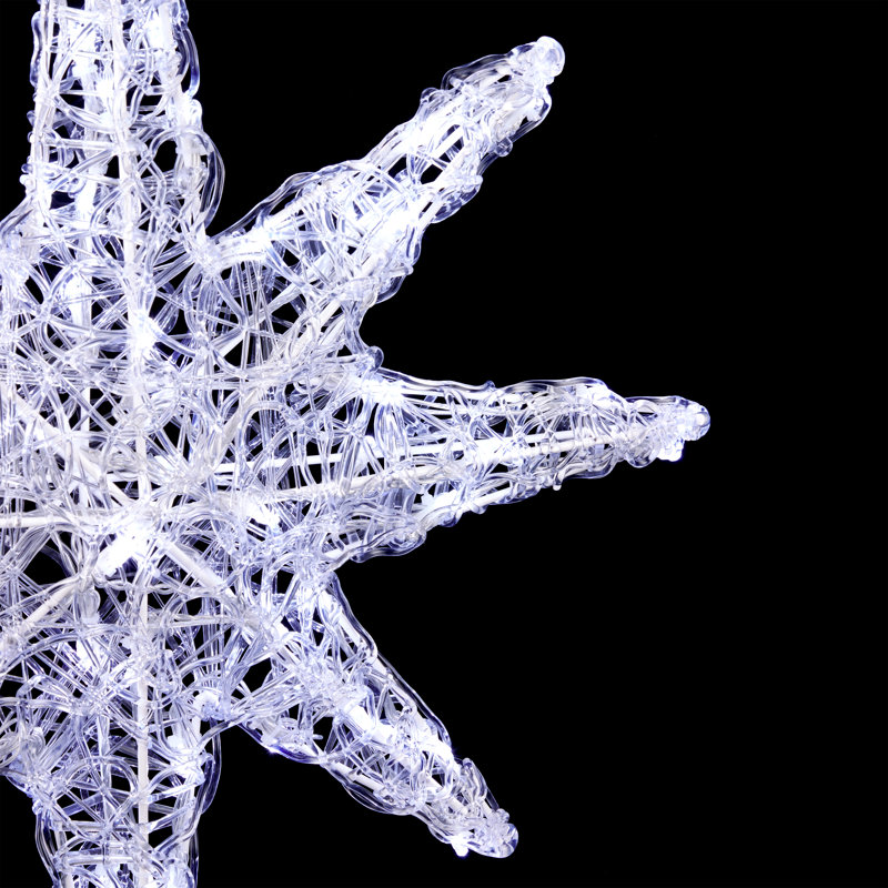 The Holiday Aisle® 3D Hanging Star Lighted Display &amp; Reviews | Wayfair